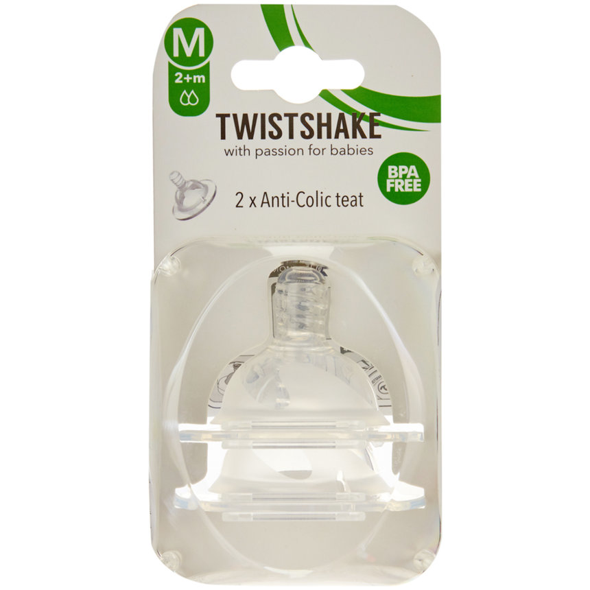 Tétine anti-colique medium 2M+ - TWISTSHAKE