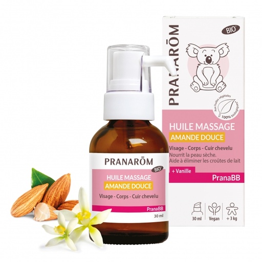 Pranarom huile amande douce massage